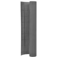 vidaXL Valla para jardín, de doble cara, 110 x 300 cm, color gris