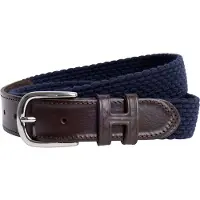 Hackett London para hombre. HM413225 Cinturón de piel Parachute marino (S), Casual, Poliéster, outlet 2026.