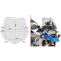 Givi Parabrisas D5124b Low&sports Bmw R 1200/1250 Gs Adventure&r 1200/1250 Gs