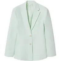 Mango Blazer 'Magnolia' verde pastel