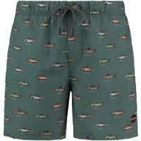 Shiwi Men Swim Short Go Fish Micro Peach Cilantro Green Talla: S | Bañadores Outlet | Hombre | Naranja