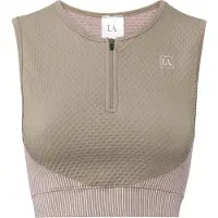 LASCANA Top deportivo caqui / rosa