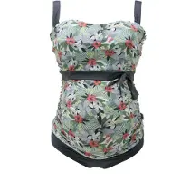 Petit Amour Traje de baño 'ALENA' gris oscuro / mezcla de colores