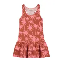 Shiwi Girls Samoa Dress Vacation Palm Spice Route Brown Talla: 176 | Vestidos Outlet | Unisex | Marrón