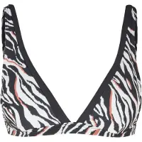 s.Oliver Top de bikini marrón rojizo / negro / blanco