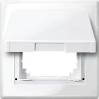 Merten Cubierta protectora , grado de protección IP44, modelo 478019, color blanco polar brillante, sistema M-SMART