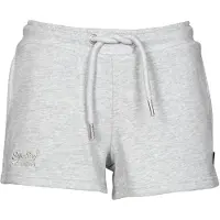 Superdry para mujer. W7110286A Short de punto de algodón orgánico con logotipo Vintage Logo gris (L), Casual, Deportivo, Sostenible, Superdr