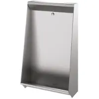 Delabie Standurinal L, sistema de instalación para suelo, modelo L600, conexión superior, acero inoxidable 1.4301