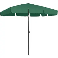 vidaXL , toldo de playa, color verde, 200x125 cm