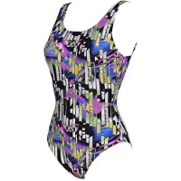 Arena Women's Bodylift Swimsuit Carolina U Bac Black Multi Talla: 38 | Bañadores Outlet | Mujer | Negro