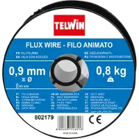 Telwin alambre de flujo sin gas 0.9 mm 0.8 kg