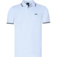 BOSS para hombre. 50469055 Polo Paddy blanco (L), Casual, Algodón, Manga corta, outlet 2026.