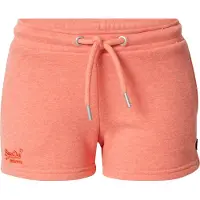 Superdry para mujer. W7110286A Short de punto de algodón orgánico con logotipo Vintage Logo naranja (XL), Casual, Deportivo, Sostenible, Sup
