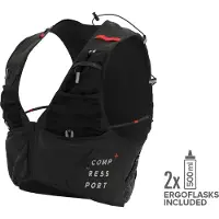 Compressport - Ultrun S Pack Evo 15 - Mochila de trail running size XS, negro