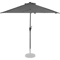 Vonroc Sombrilla Magione - Sombrilla de balcón Premium - 270x135cm | Gris