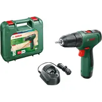 Bosch Taladro atornillador inalámbrico EasyDrill 1200, 1 batería PBA 12V 1.5Ah, maletín de transporte