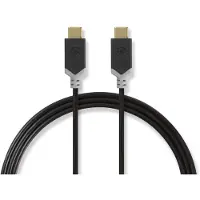 Nedis Ccbw64700at20 Cable Usb 3.2 Gen 1 Usb-c M-usb-c M 4k A 5 Gb/s Chapado Oro 2 M 60w 60hz