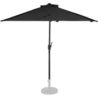 Vonroc Sombrilla Magione - Sombrilla de balcón Premium - 270x135cm | Antracita/Negro