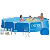 Intex Piscina de estructura rectangular - 366 x 76 cm - de 4 piezas - modelo S22460