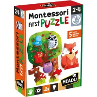 HEADU Juego Educativo Infantil Montessori Mi Primer Puzzle El Bosque