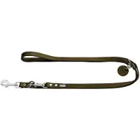 Hunter - V-Leash - Correa para perro size Länge max. 200 cm - Breite 1,6 cm, verde