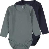Minymo Pijama entero/body navy / azul paloma