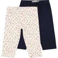 Minymo Leggings crema / azul noche / rojo / negro