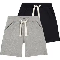 Minymo - Boy's Basic 53 Sweat Short (2-Pack) - Pantalones cortos size 110, gris