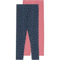 Minymo Leggings azul paloma / rosé / blanco