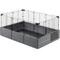 Ferplast Multipla Open, jaula, para cobayas, color gris, metal y plástico, 1075 mm, 720 mm