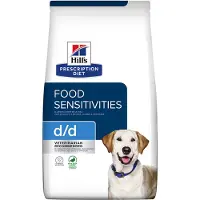 Hill's Pet Nutrition HILL'S PD D/D Alimento para perros con sensibilidad alimentaria, formulado con carne y arroz - alimento seco - 4 kg
