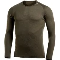 Woolpower - Lite Crewneck - Ropa interior merino size XXL, oliva/marrón