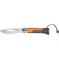 Opinel - Outdoor Knife No. 8 - Cuchillos gris/blanco