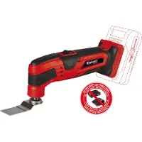 Einhell Herramienta multifunción a batería TC-MG 18 Li-Solo 18 V ( 4465170 ) + juego de accesorios - sin batería, sin cargador