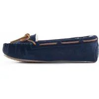 Minnetonka Zapatillas de casa 'Cally' navy / marrón