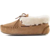 Minnetonka Mocasines 'Chrissy' marrón / blanco