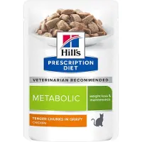 Hill's Pet Nutrition Metabolic Weight Management - Feline sobres 12x 85 gr - Pollo