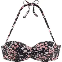 LASCANA Top de bikini mezcla de colores / negro