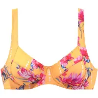 Sunseeker Top de bikini verde / naranja / fucsia / blanco