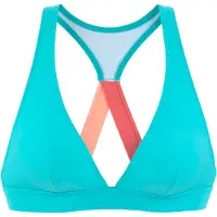 LASCANA Top de bikini deportivo aqua / coral / melón