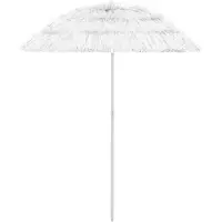 vidaXL Sombrilla hawaiana, color blanco, 180 cm