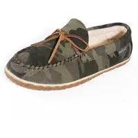 Minnetonka Mocasines 'Taft' marrón / verde