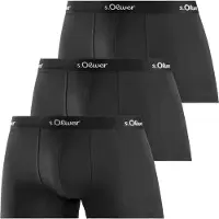 s.Oliver Calzoncillo boxer negro / blanco