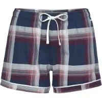 s.Oliver Pantalón de pijama azul noche / borgoña / offwhite