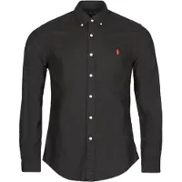 Ralph Lauren para hombre. 710772288001 Camisa oxford Slim Fit teñida en prenda negro (XL), Casual, Algodón, Manga larga, Polo Ralph Lau