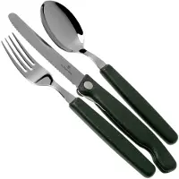 Victorinox Swiss Army Swiss Classic Picnic Set 6.7193.3F Black, set de 3 cubiertos