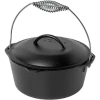 Lodge Dutch Oven con mango en espiral L8DO3, contenido aprox. 4.7 L