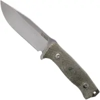 Lionsteel M5 Sleipner, Green Canvas Micarta cuchillo de supervivencia