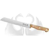 Due Cigni Tuscany 2C761-20OL cuchillo de pan 20 cm madera de olivo