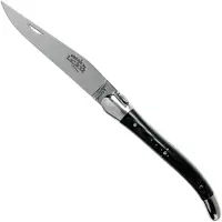 Laguiole Forge 129INTCNOIBRI 9cm, negro micarta, navaja